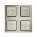 WaterTile 22-Nozzle Overhead Rain Showering Panel