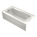 Mariposa 6' Bath Tub with Integral Apron, Tile Flange and Left Hand Drain