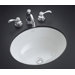 Caxton 8.25" Undermount Bathroom Sink with Center Drain