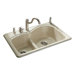 Woodfield Smart Divide Self-Rimming Kitchen Sink