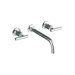 Purist Wall Mounted Bathroom Faucet with Double Lever Handles