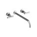 Purist Wall Mounted Bathroom Faucet with Double Lever Handles