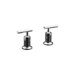Purist Two-Handle Bath or Deck-Mount Faucet Trim with Lever Handles