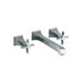 Memoirs Wall Mounted Bathroom Faucet with Double Cross Handles