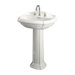 Portrait Pedestal Bathroom Sink with Centers Drilling Options