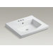 Persuade Curv Vanity-Top Bathroom Sink with Single Faucet Hole