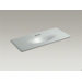 Iron/Impressions 49" Vanity-Top Bathroom Sink with Single Faucet Hole
