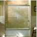 Fluence Frameless Sliding Bath Door with Crystal Clear Glass, 49" - 52" x 63"