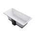 Reve 66.93" x 31.5" Freestanding Bath with Brilliant Ash Base
