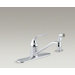 Coralais Single-Handle Kitchen Faucet with Escutcheon, Sidespray and 8.5" Swing Spout