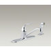 Coralais Single-Handle Kitchen Sink Faucet with 8.5" Swing Spout, Sidespray and Ground Joints