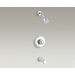 Coralais Shower Faucet Trim with Sculptured Acrylic Handle