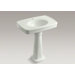 Bancroft 30" Pedestal Bathroom Sink with Single Faucet Hole