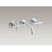 Purist Widespread Wall-Mount Bathroom Sink Faucet Trim