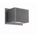 Two Light Wall Light in Gray