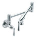 Double Handle Wall Mount Pot Filler Faucet