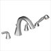 Felicity Double Handle Roman Tub Faucet with Built-in Hand Shower Diverter