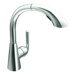 Ascent One Handle Single Hole High Arc Pullout Kitchen Faucet