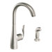 Arbor Single Handle Single Hole Kitchen Faucet with Side Spray