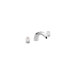 Chateau Double Handle Wall Mount Roman Tub Faucet Acrylic Knob Handle
