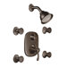 Vestige Vertical Spa Three Function Shower Faucet Trim Set