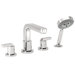 Metris Double Handle Diverter Roman Tub Faucet with Hand Shower