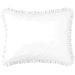Classic Ruffle Boudoir Pillow in White