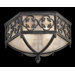 Costa Del Sol Two Light Outdoor Flush Mount in Marbella Wrought Iron