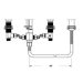 Four Hole 2 Handle Roman Tub Rough In