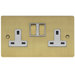 13A Two Gang Switch / Socket 'T' DP