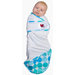 Snug and Tug Swaddle Blanket, Caribbean Blue - Small