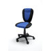 Drehstuhl "Faria" in Schwarz / Blau