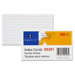 Index Card, Ruled, 8 Point, 75 lb., 100 per Pack, White, Various Sizes