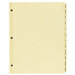 Plastic Tab Indexes, 3HP, Monthly, 11"x8-1/2", 25/ST, Buff