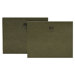 Hanging File Folders, w/o Tabs, Letter, 25/BX, Standard Green