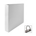 Round Ring View Binder, 1-1/2"Capacity, 11"x8-1/2", White