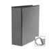 Slant Ring View Binder, 3" Capacity, 11"x8-1/2", Black