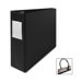 3 Ring Label Hold Binder, 11"x8-1/2", Black, 3"
