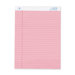 Colored Pad, Legal Rule, 8-1/2"x11-3/4", 50 Sheets, 12-Pack, Pink