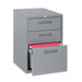 23" Box/Box/File Mobile Pedestal Files, Light gray