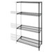 Industrial Wire Shelving Add-On-Unit, 48" x 24", Black