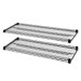 2-Extra Industrial Wire Shelves, 36" x 24", Black