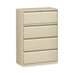 Lorell 42" 4-Drawer Lateral Files, Putty