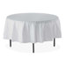 Plastic Round Tablecovers, White