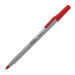 Ballpoint Stick Pen, 12 per Pack, Red, Light Gray Barrel, Medium Point