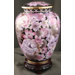 Floral Blush Elite Cloisonn&eacute; Large / Adult Urn with Velvet Bag