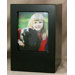 Extra Large Photo Pet Urn in Black Satin