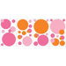 Peel and Stick Wall Pocket in Pink and Orange