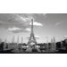 Eiffel Tower Chair Rail Prepasted Mural 6' x 10.5'