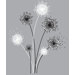 Graphic Dandelion Peel and Stick Giant Wall Decal